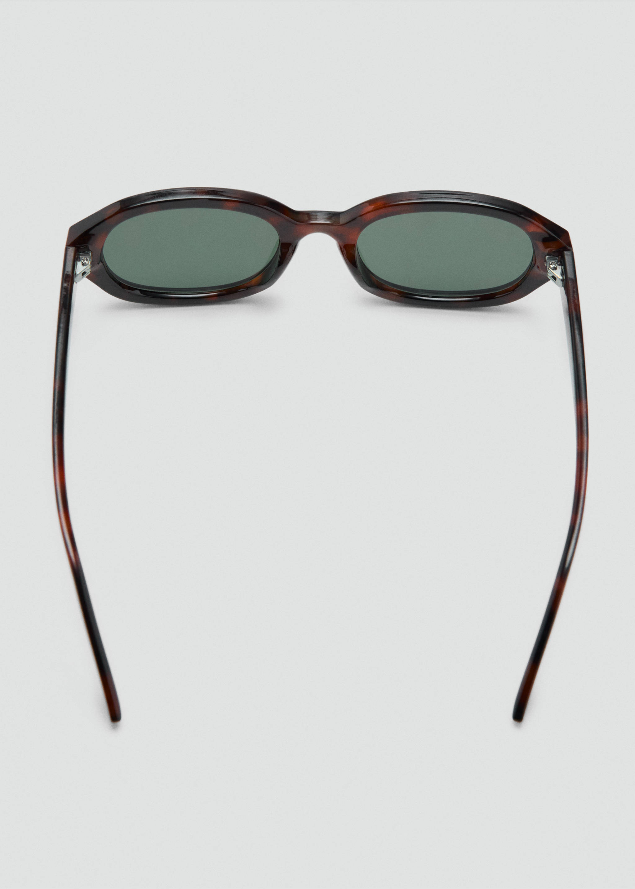Rectangular-frame sunglasses - Details of the article 1, Chocolate. Ref: 37042538-00.