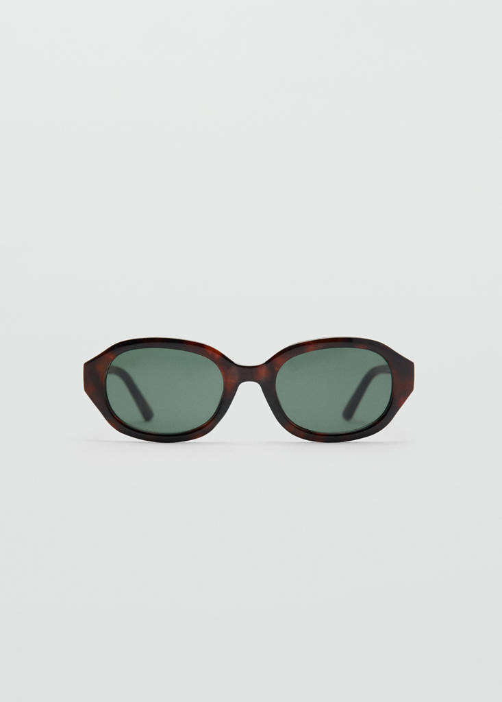 Rectangular-frame sunglasses — Chocolate