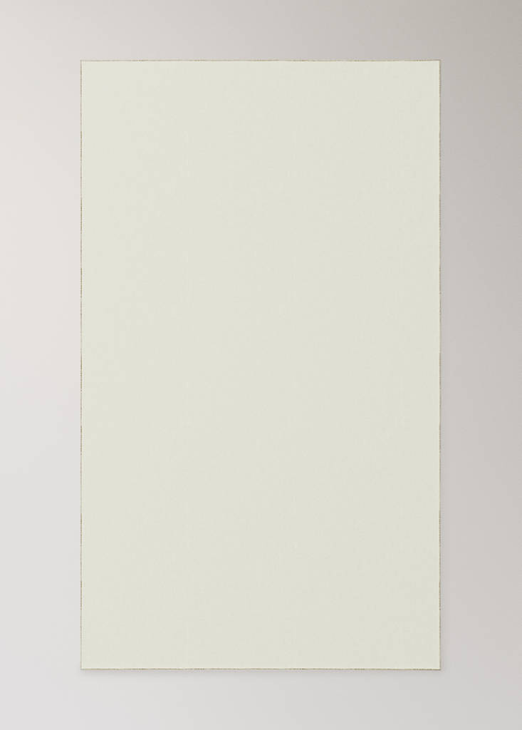 Resin-coated 100% linen tablecloth with contrasting overlock for 6 to 8 diners — Off White