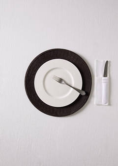 Round placemats — Brown 1