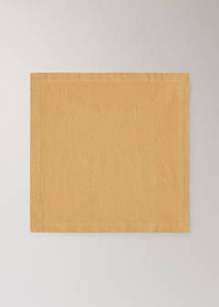 Washed cotton napkins 45 x 45 cm — Curry 5