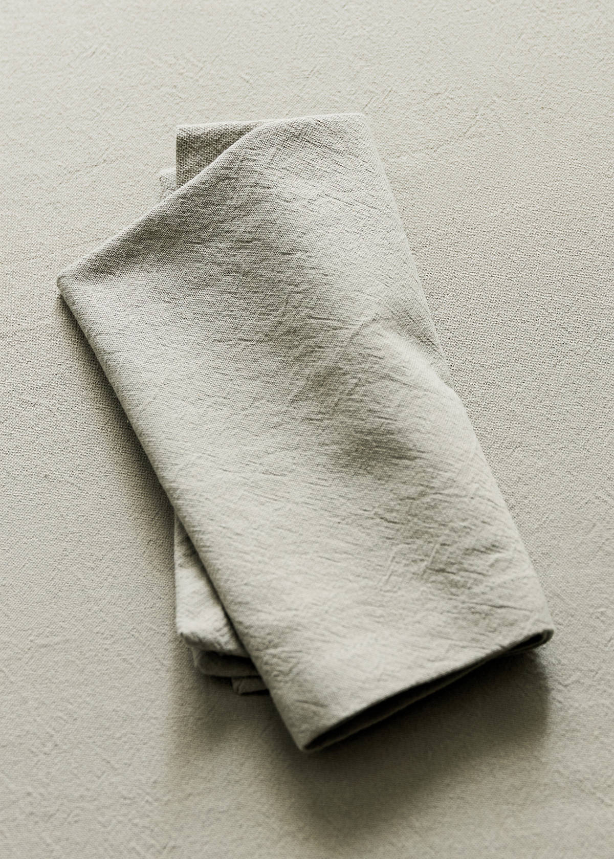 Washed cotton napkins 45 x 45 cm — Green
