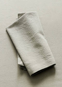 Washed cotton napkins 45 x 45 cm — Green 1