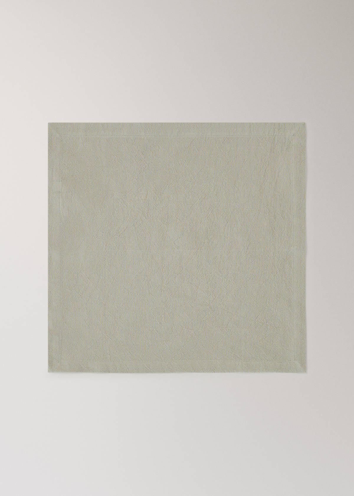 Washed cotton napkins 45 x 45 cm — Green