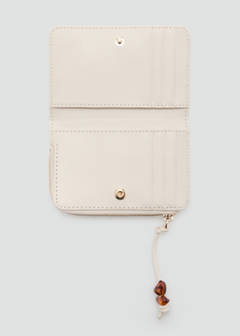 Small beaded purse — Ecru 3