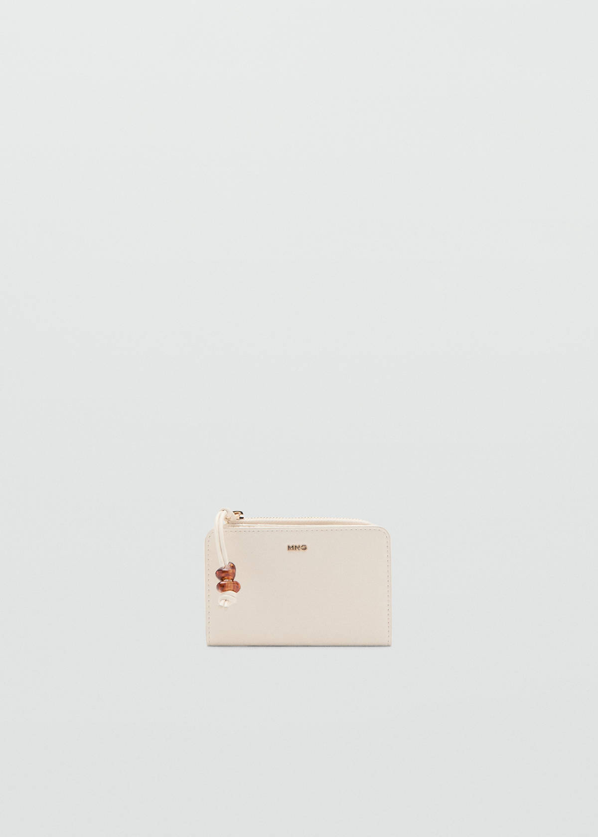 Small beaded purse — Ecru