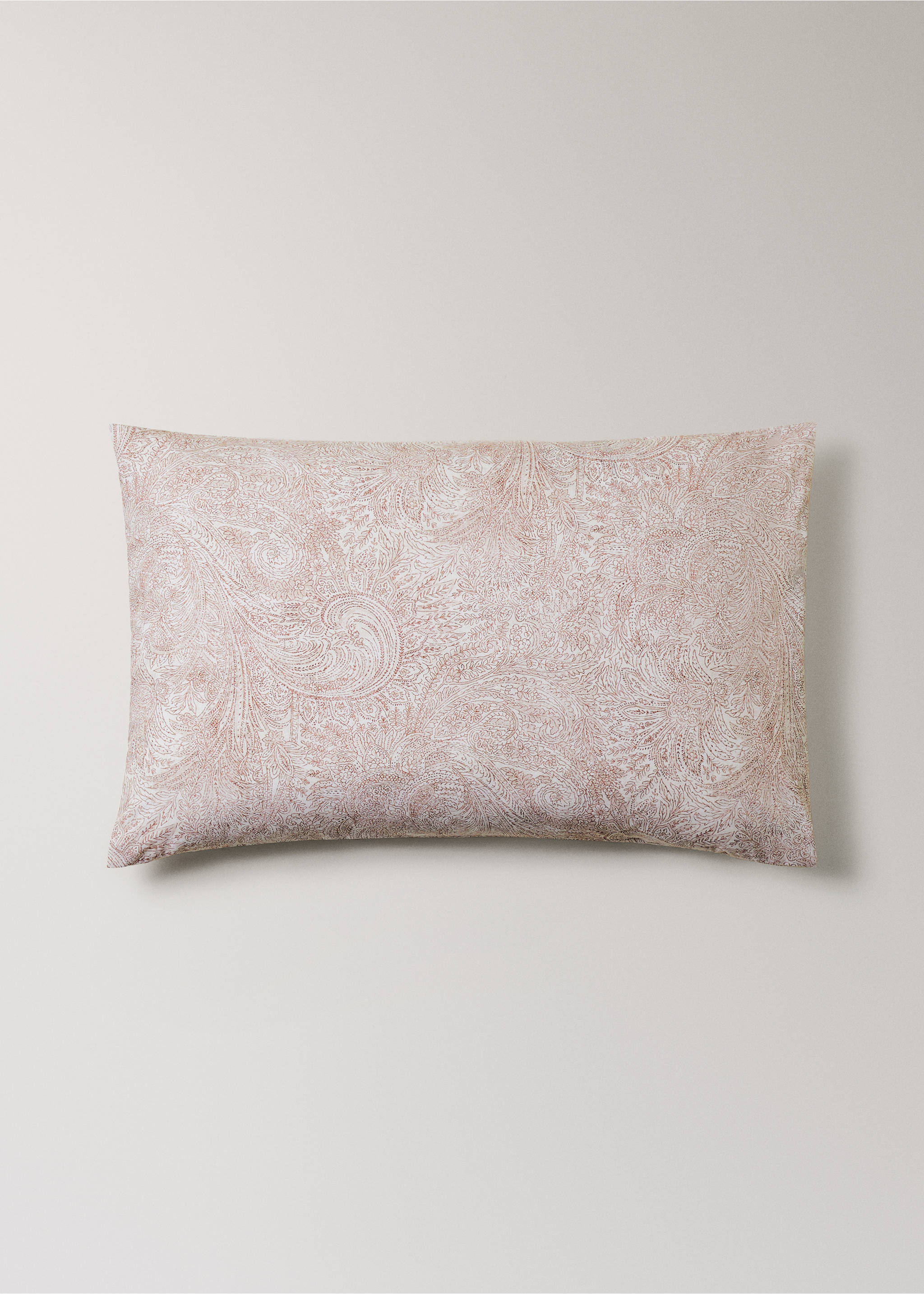 100% cotton percale pillowcase 50x75 cm - Article without model, Cognac. Ref: 37042561-00.