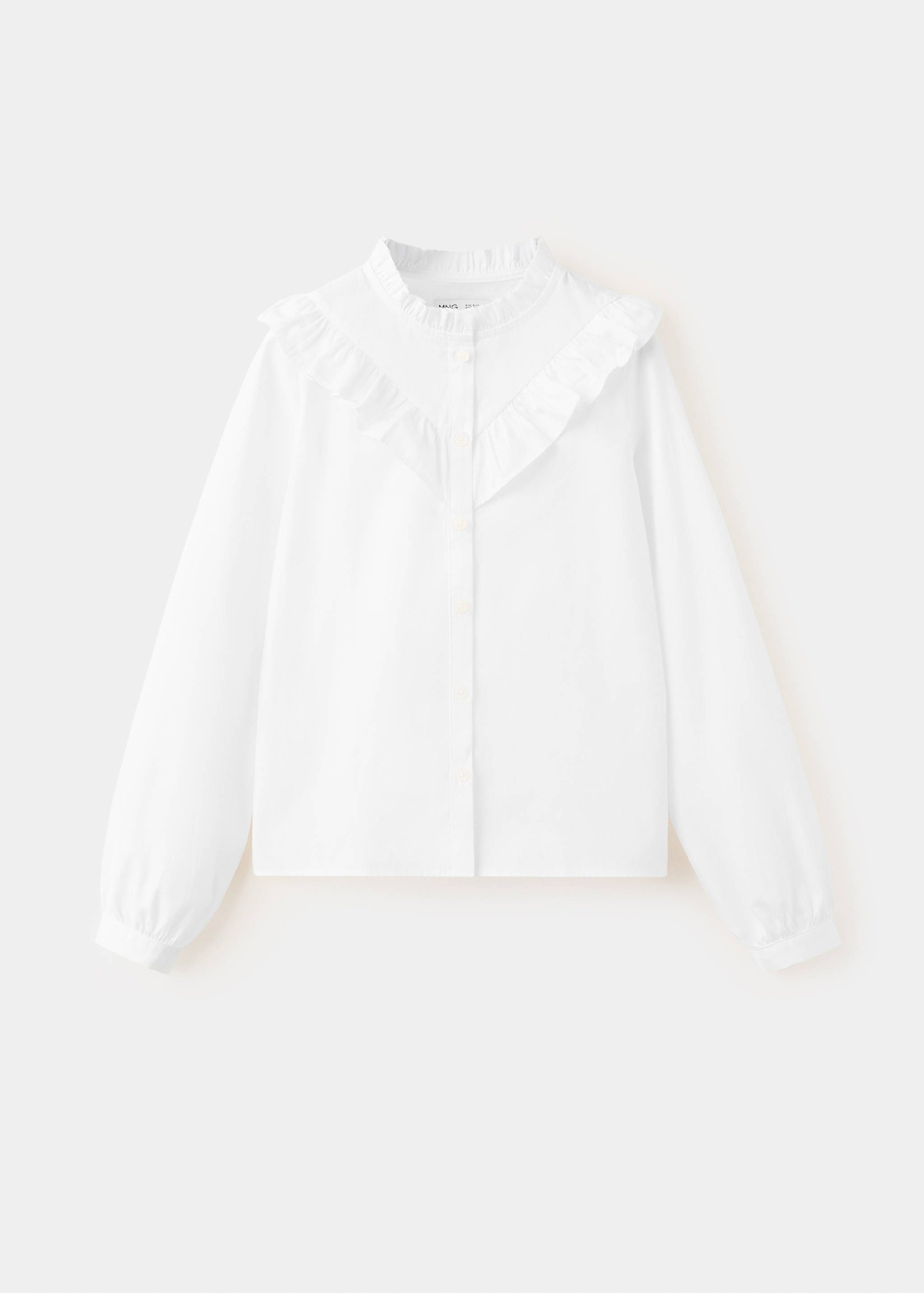 Ruffled cotton shirt - Article without model