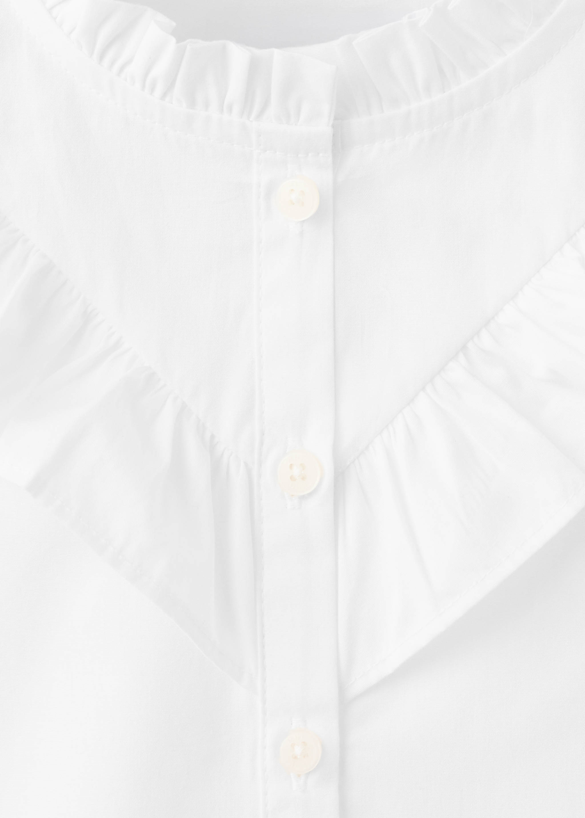 Ruffled cotton shirt - Details of the article 8