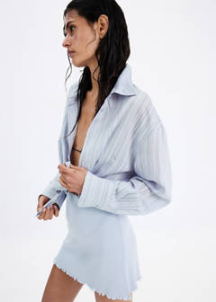 Oversize striped shirt — Blue 1