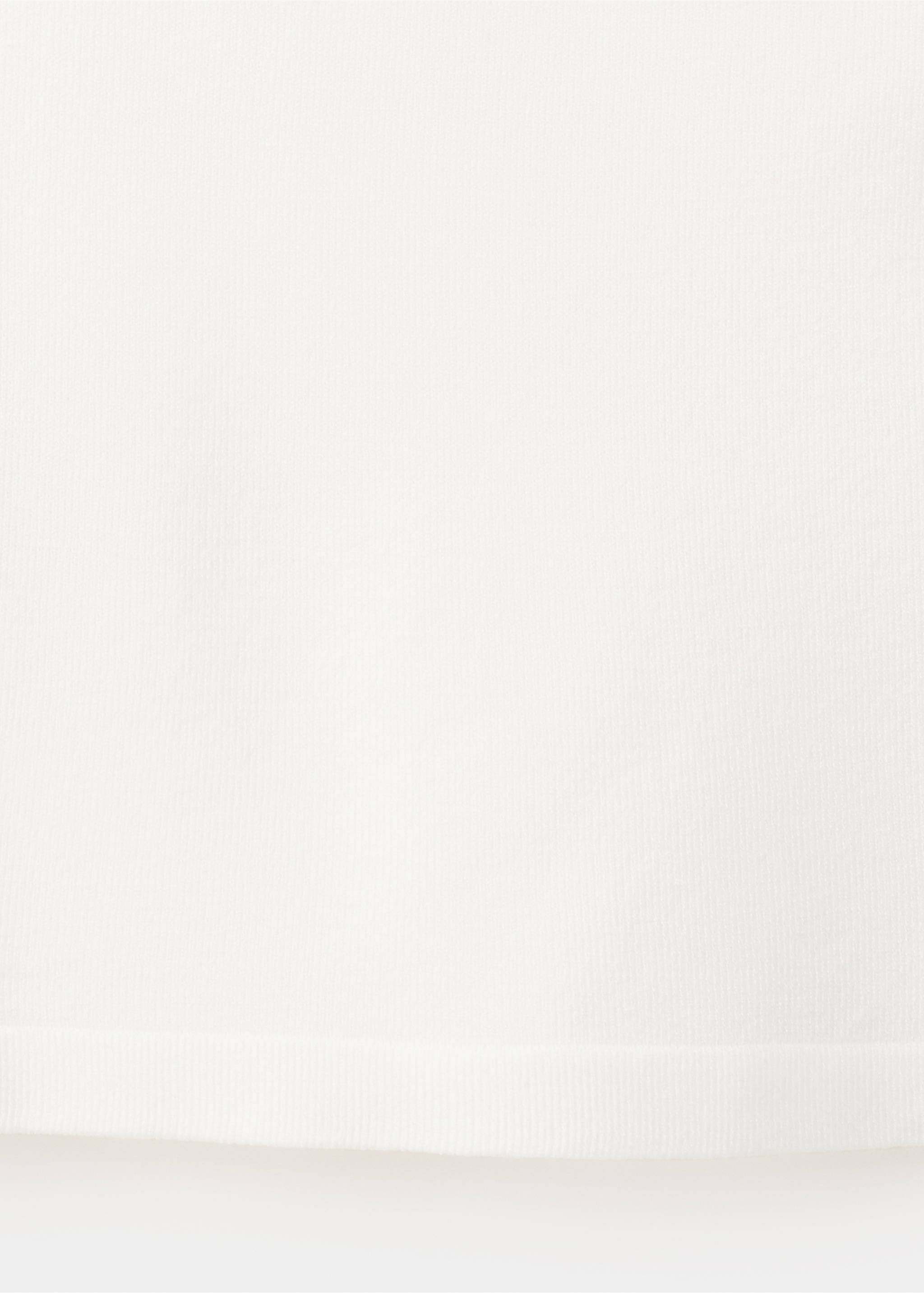 Fine knit jumper with bow detail - Details of the article 0, White. Ref: 37042896-00.