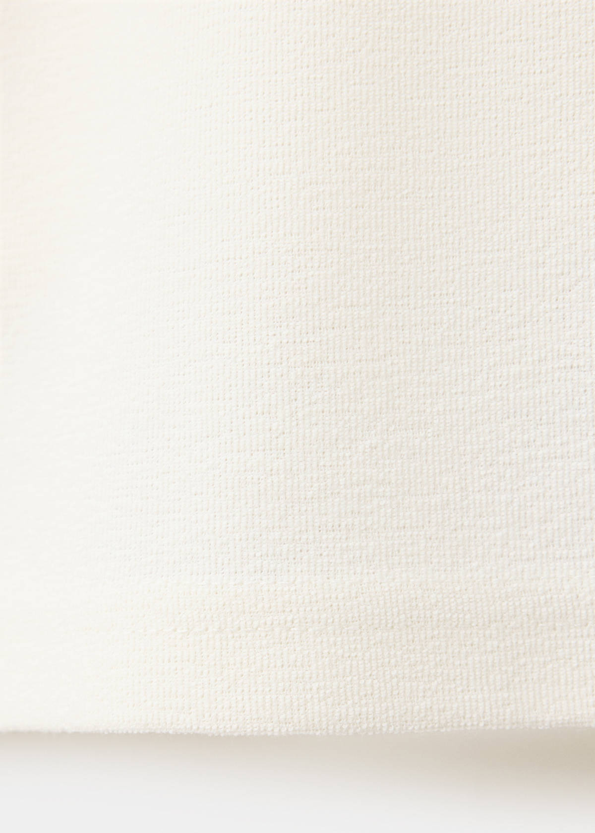 Textured cotton blend polo — White