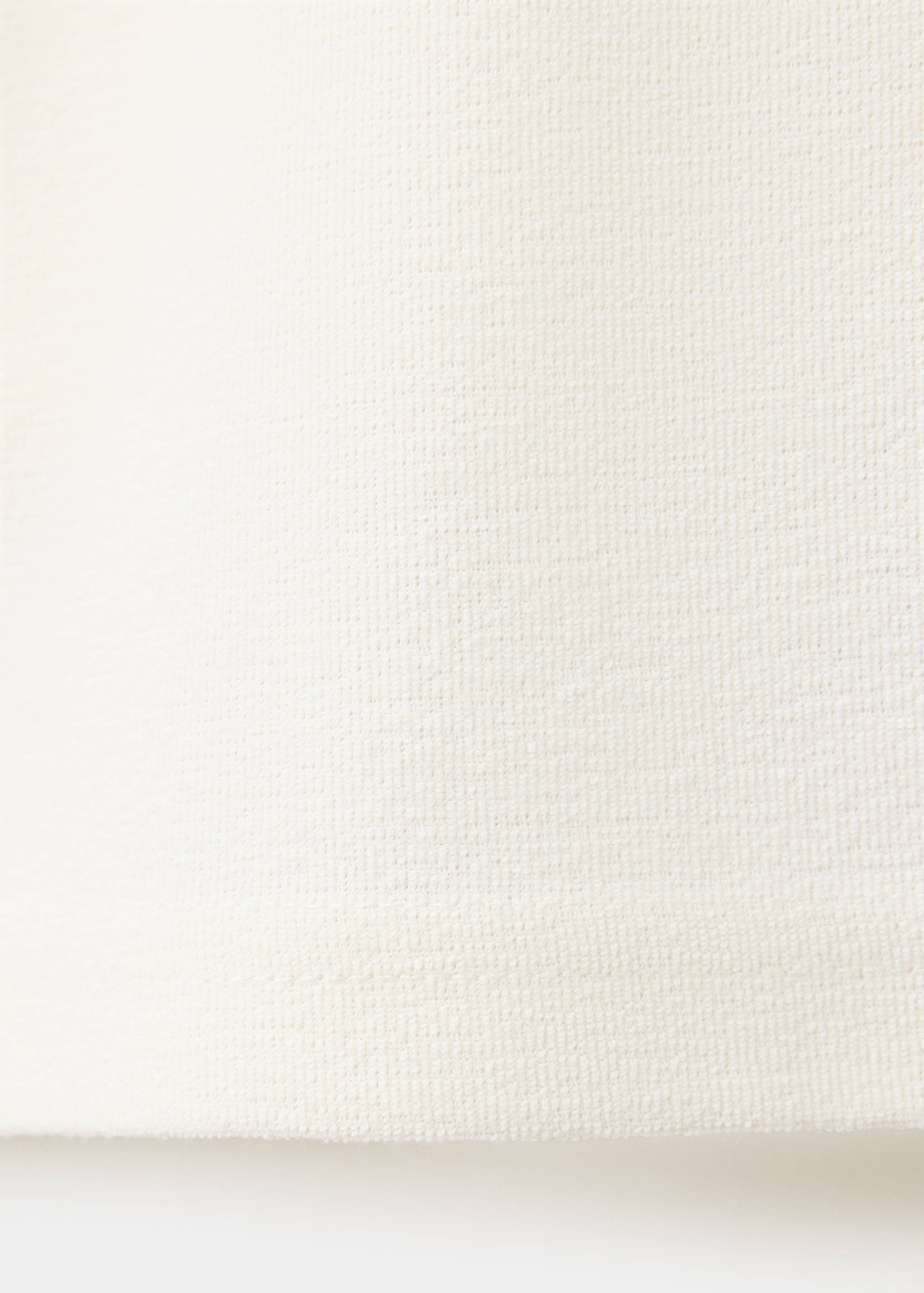 Textured cotton blend polo - Details of the article 0