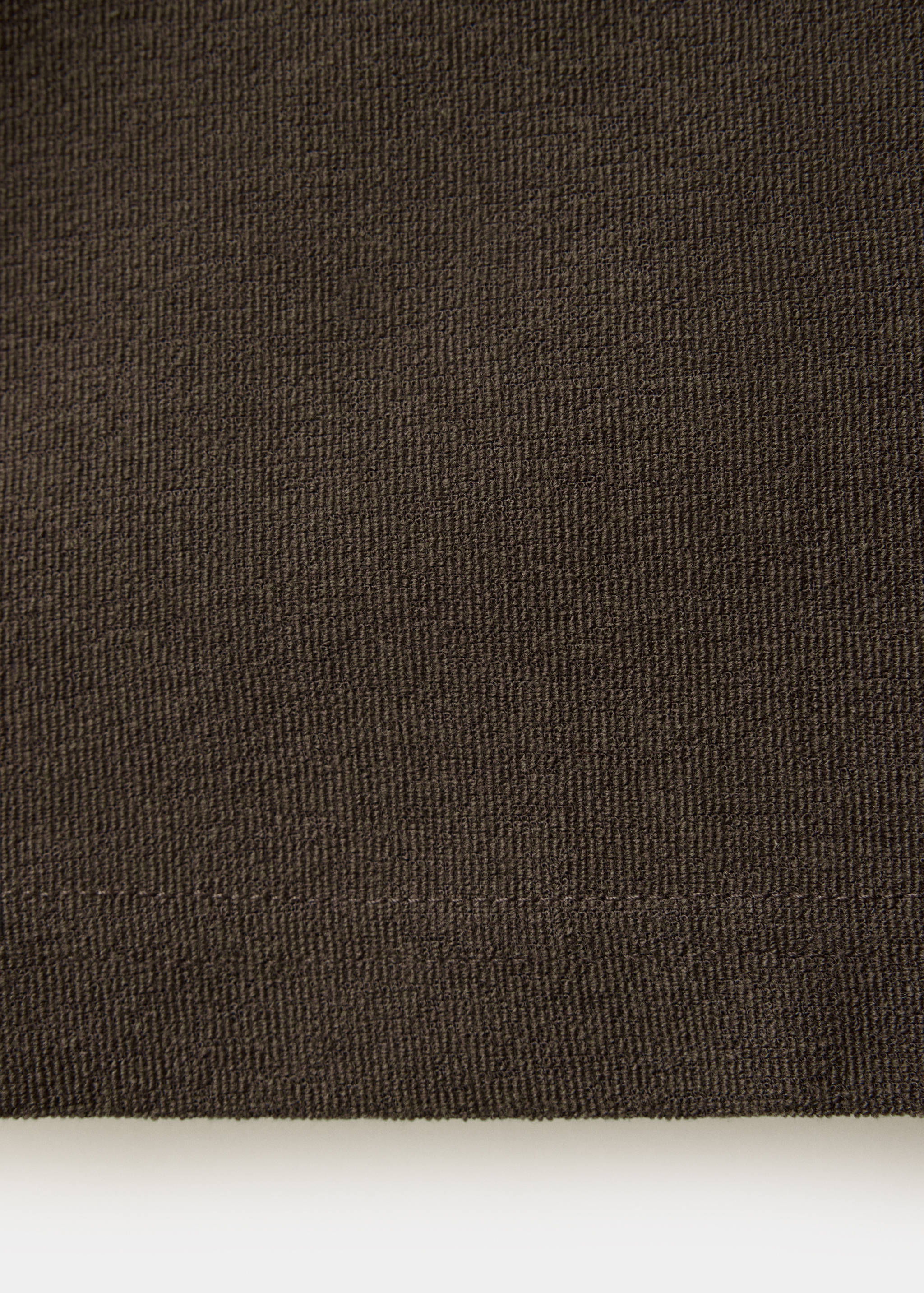 Textured cotton blend polo - Details of the article 0