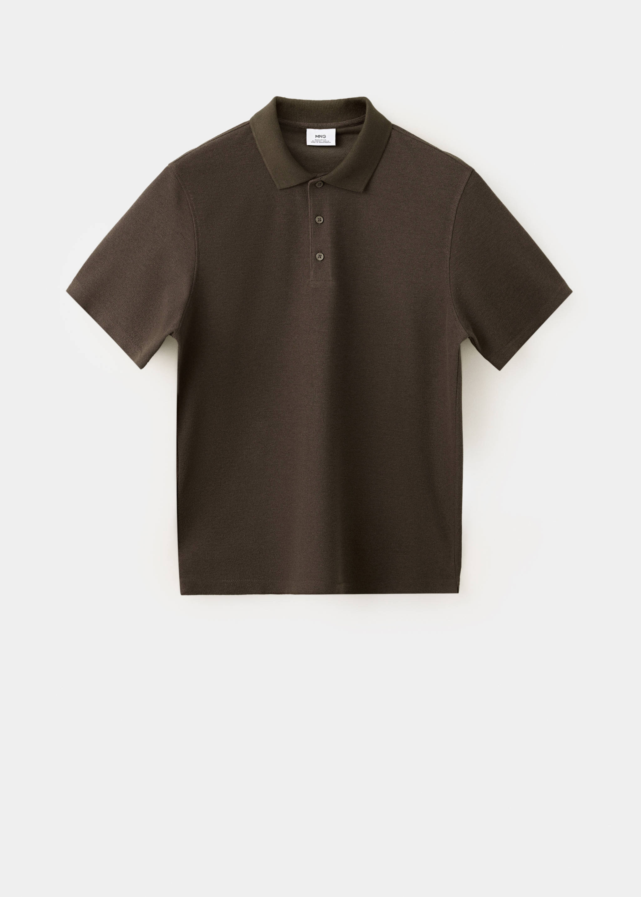 Textured cotton blend polo - Article without model