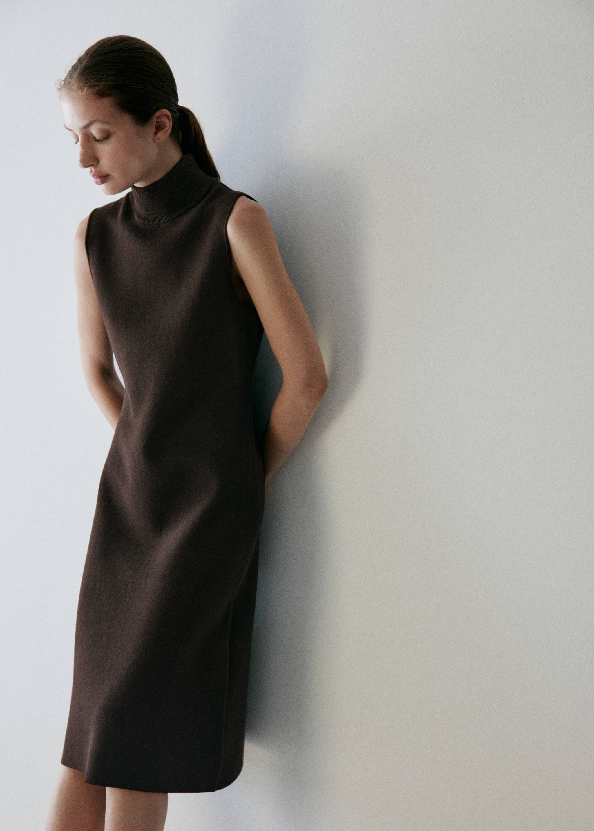 Milano knit midi dress - Medium plane