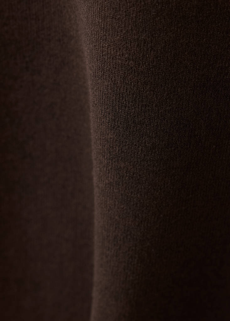 Milano knit midi dress — Chocolate