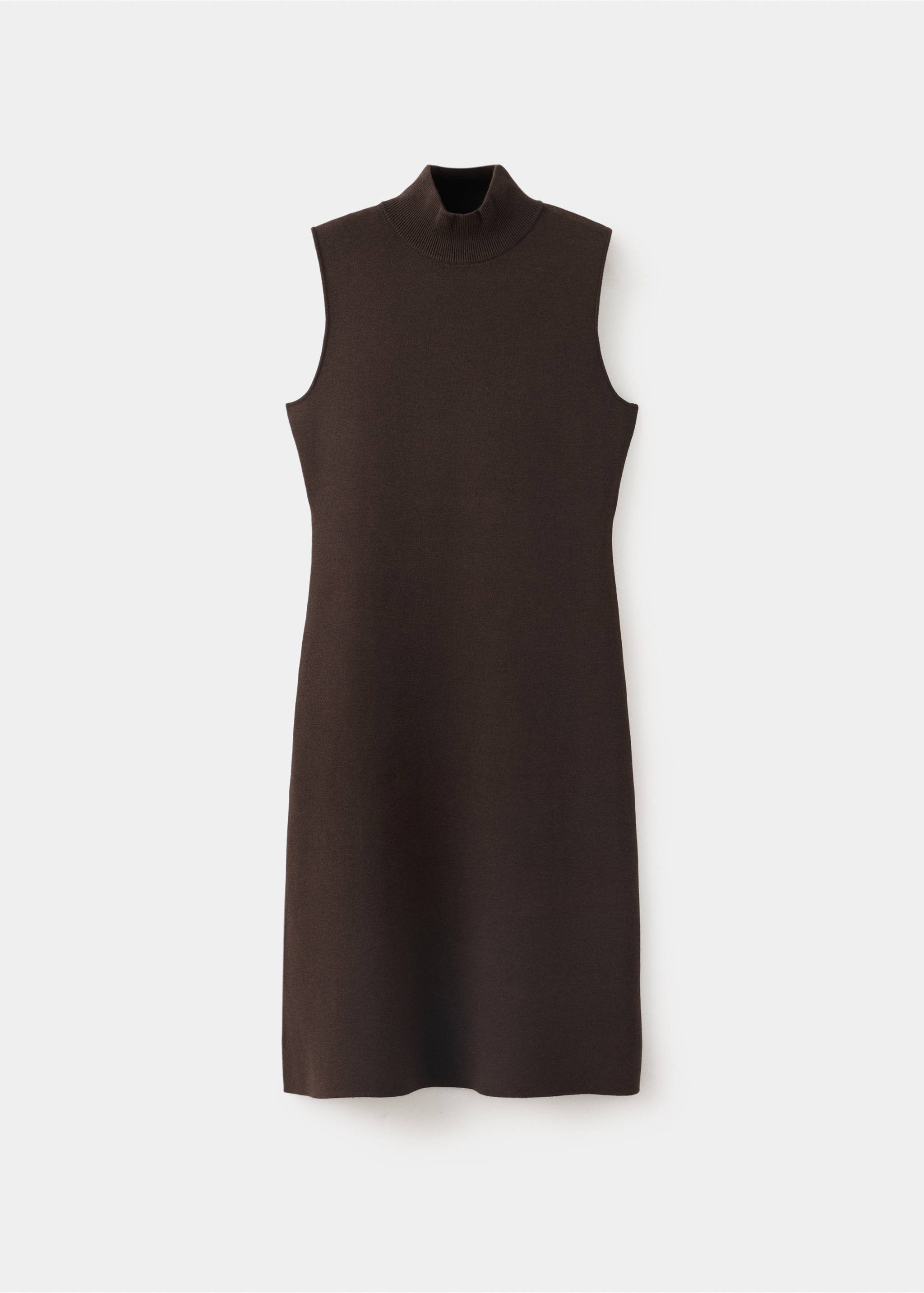 Milano knit midi dress - Article without model, Chocolate. Ref: 37042899-00.