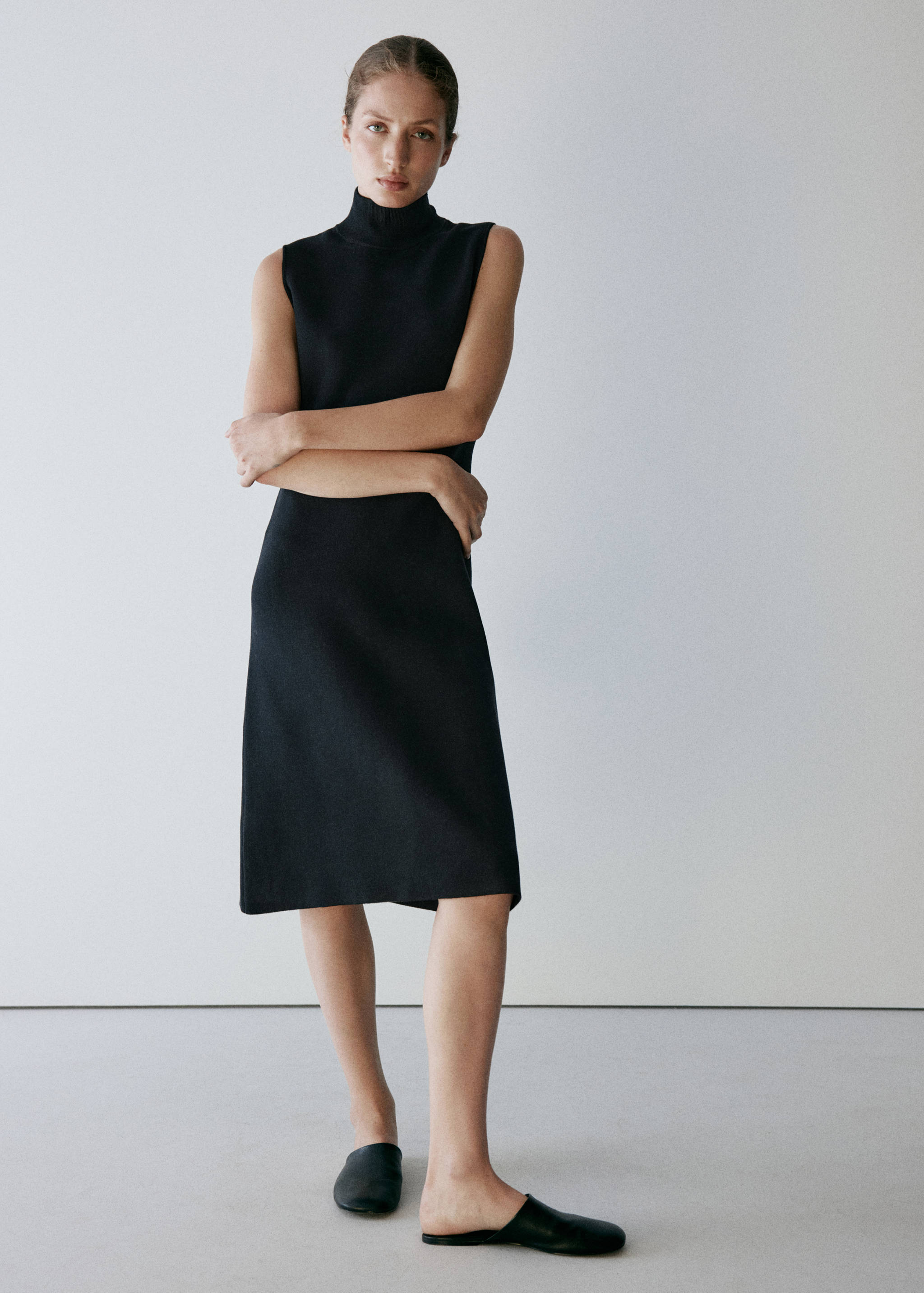 Milano knit midi dress - General plane