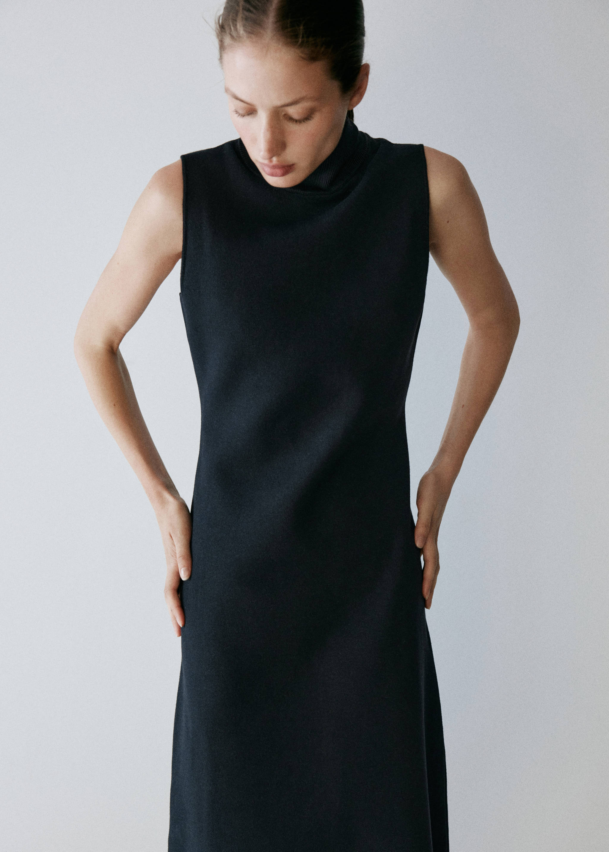 Milano knit midi dress - Medium plane