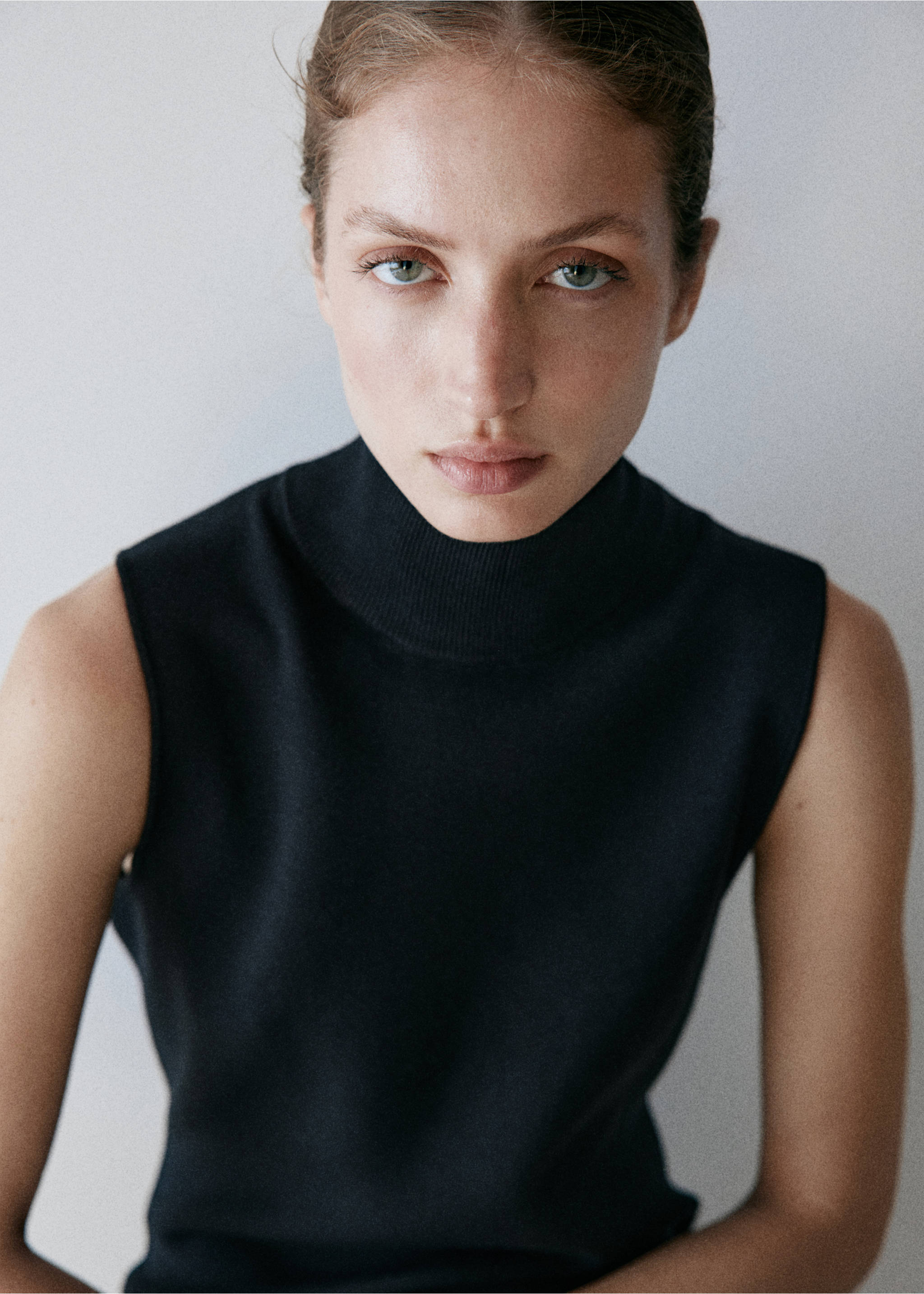 Milano knit midi dress - Details of the article 1, Black. Ref: 37042899-00.