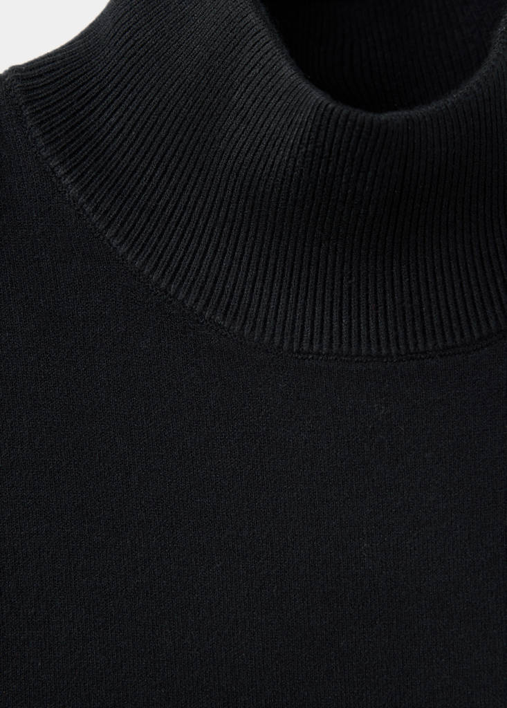 Milano knit midi dress — Black