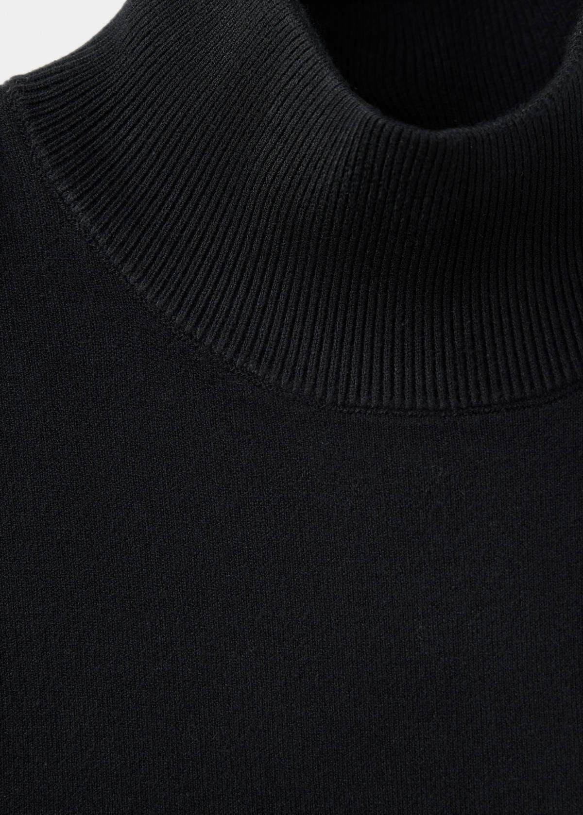 Milano knit midi dress — Black
