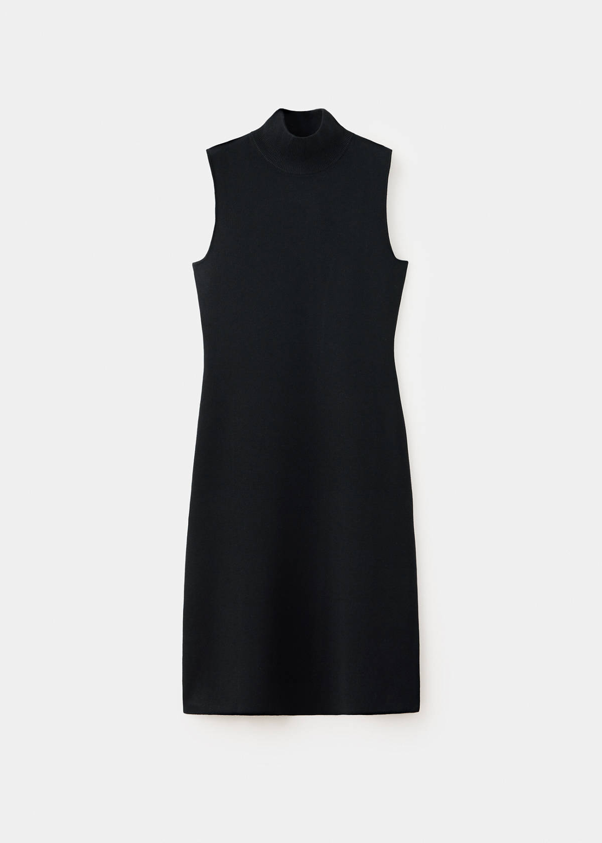 Milano knit midi dress — Black