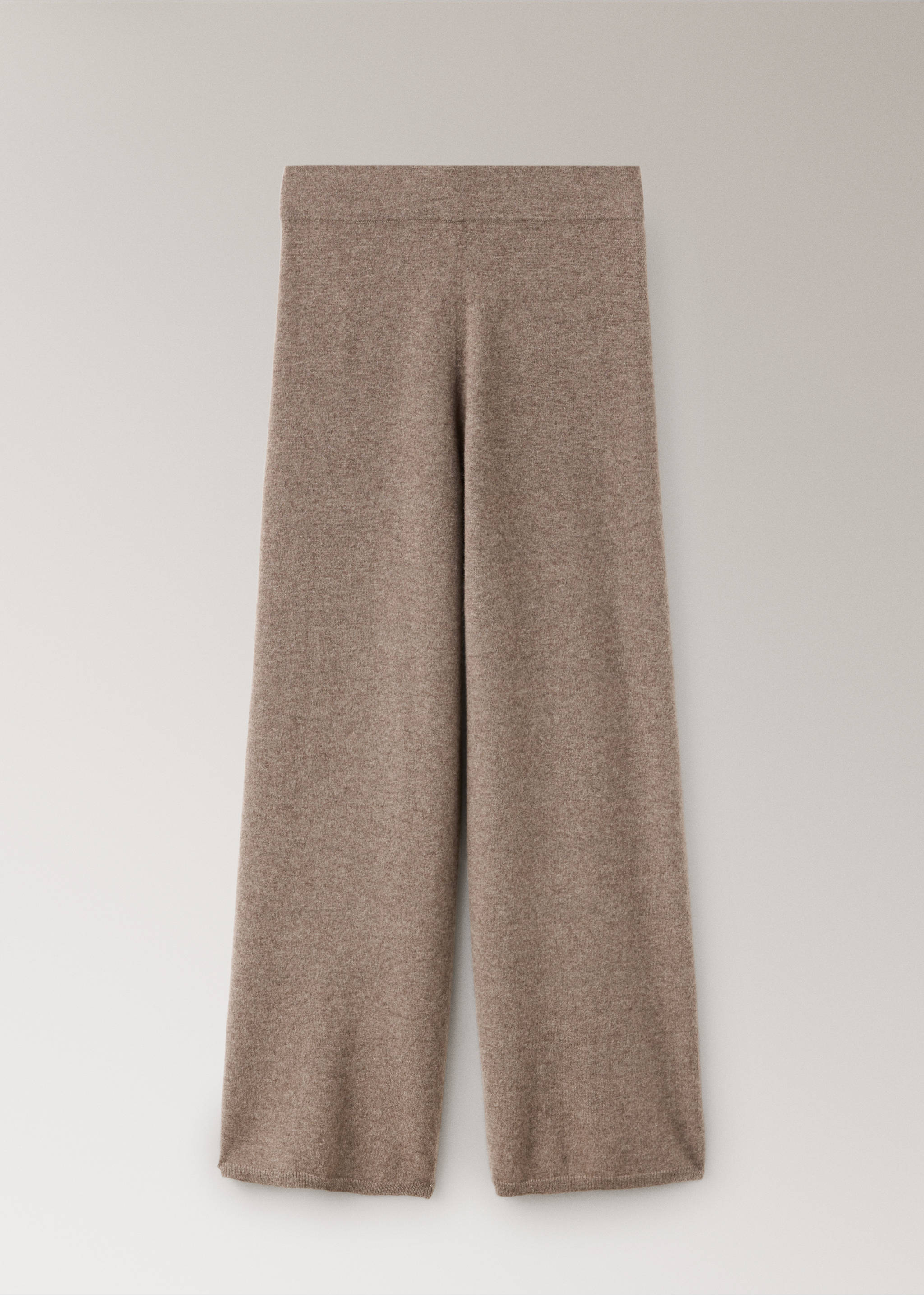 100% cashmere trousers - Article without model, Medium Brown. Ref: 37042900-00.