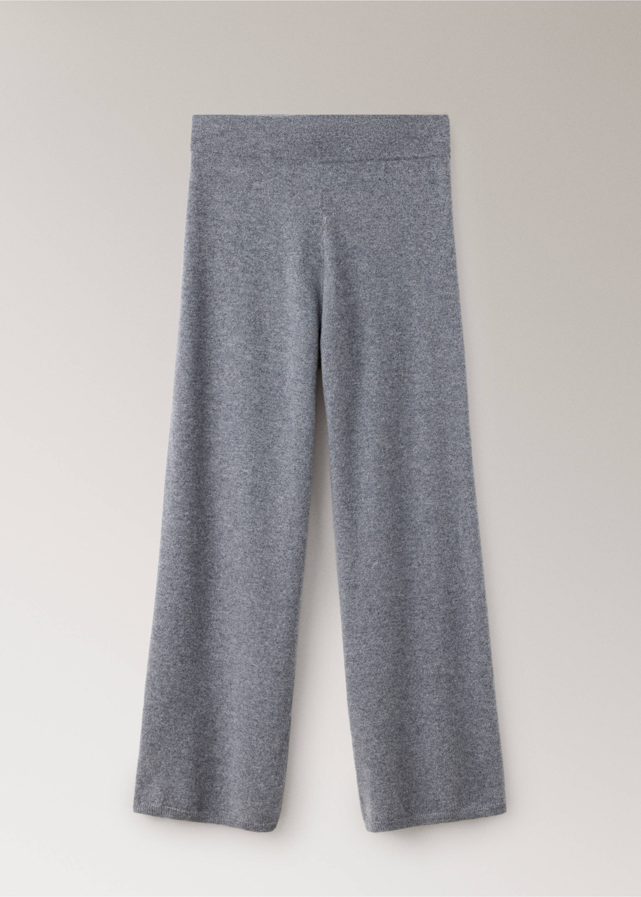 100% cashmere trousers - Article without model, Grey. Ref: 37042900-00.