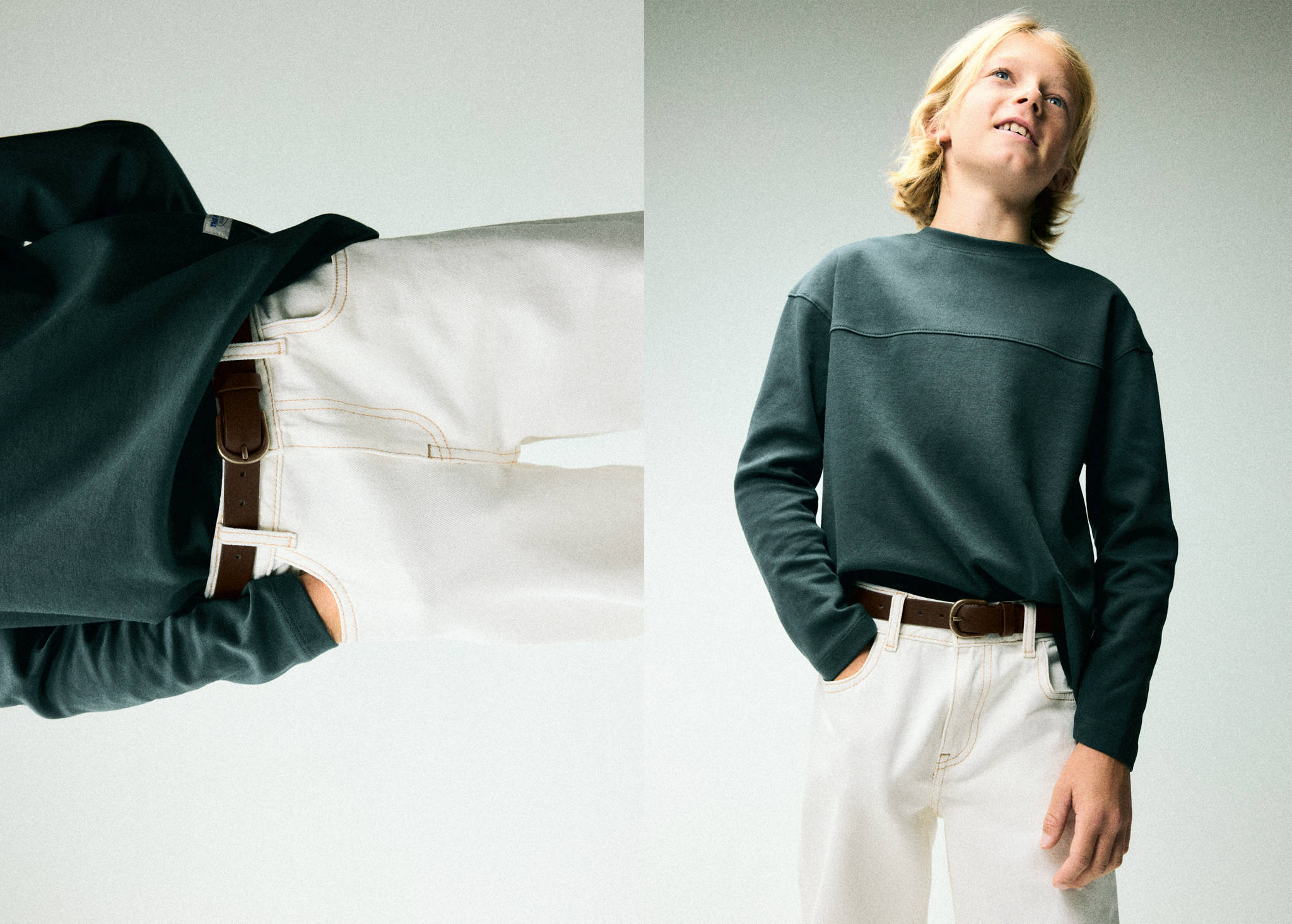 Faux-leather belt - Panoramic plane