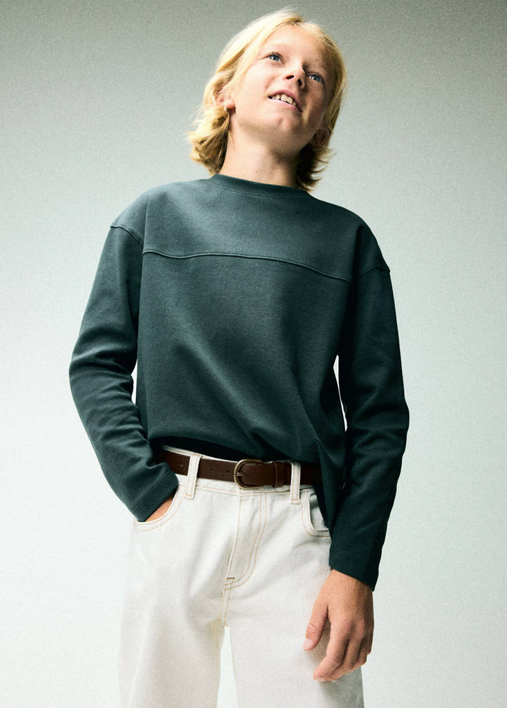 Faux-leather belt — Brown