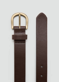Faux-leather belt — Brown 4