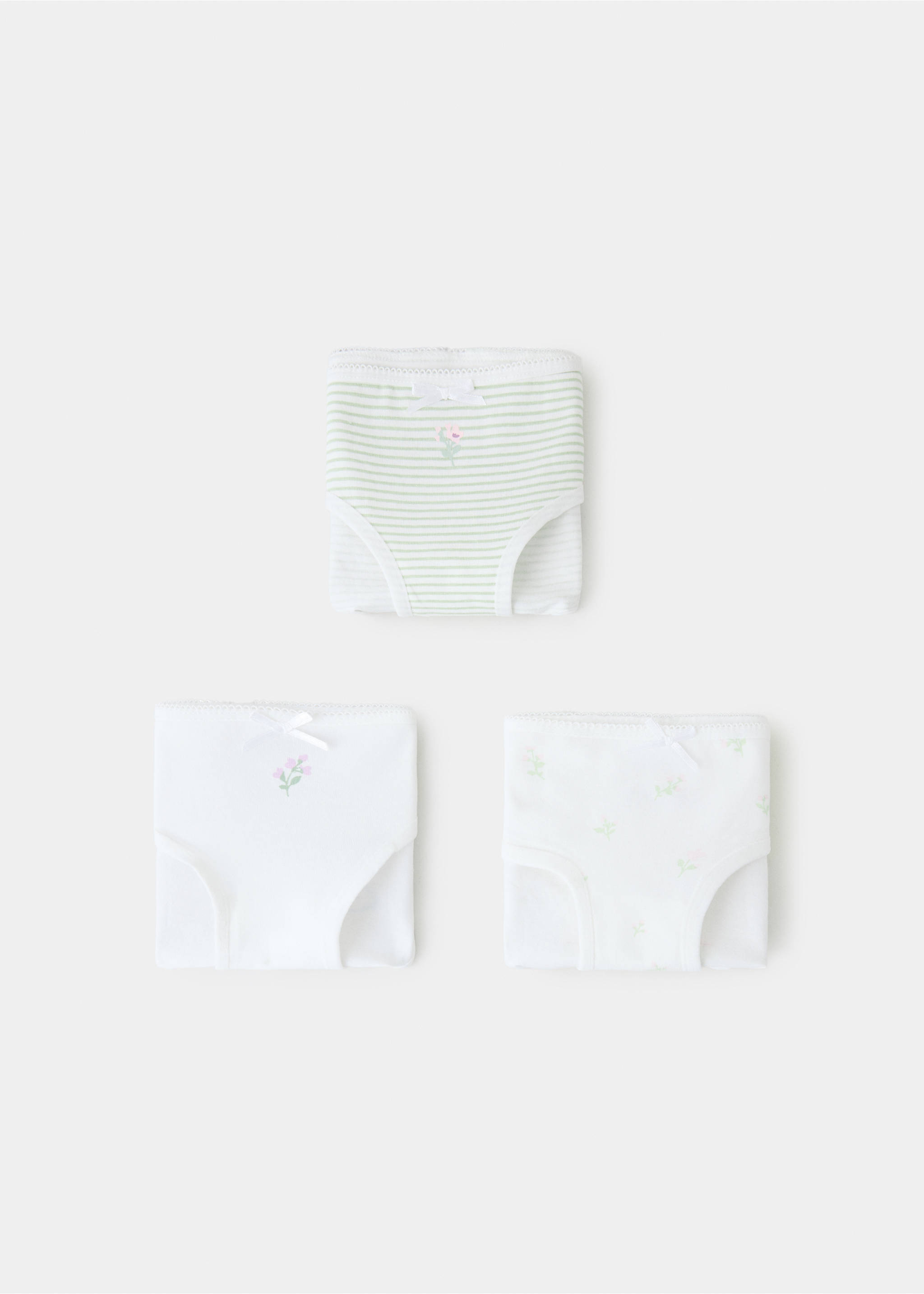3 pack cotton panties - Details of the article 0, Off White. Ref: 37042912-00.