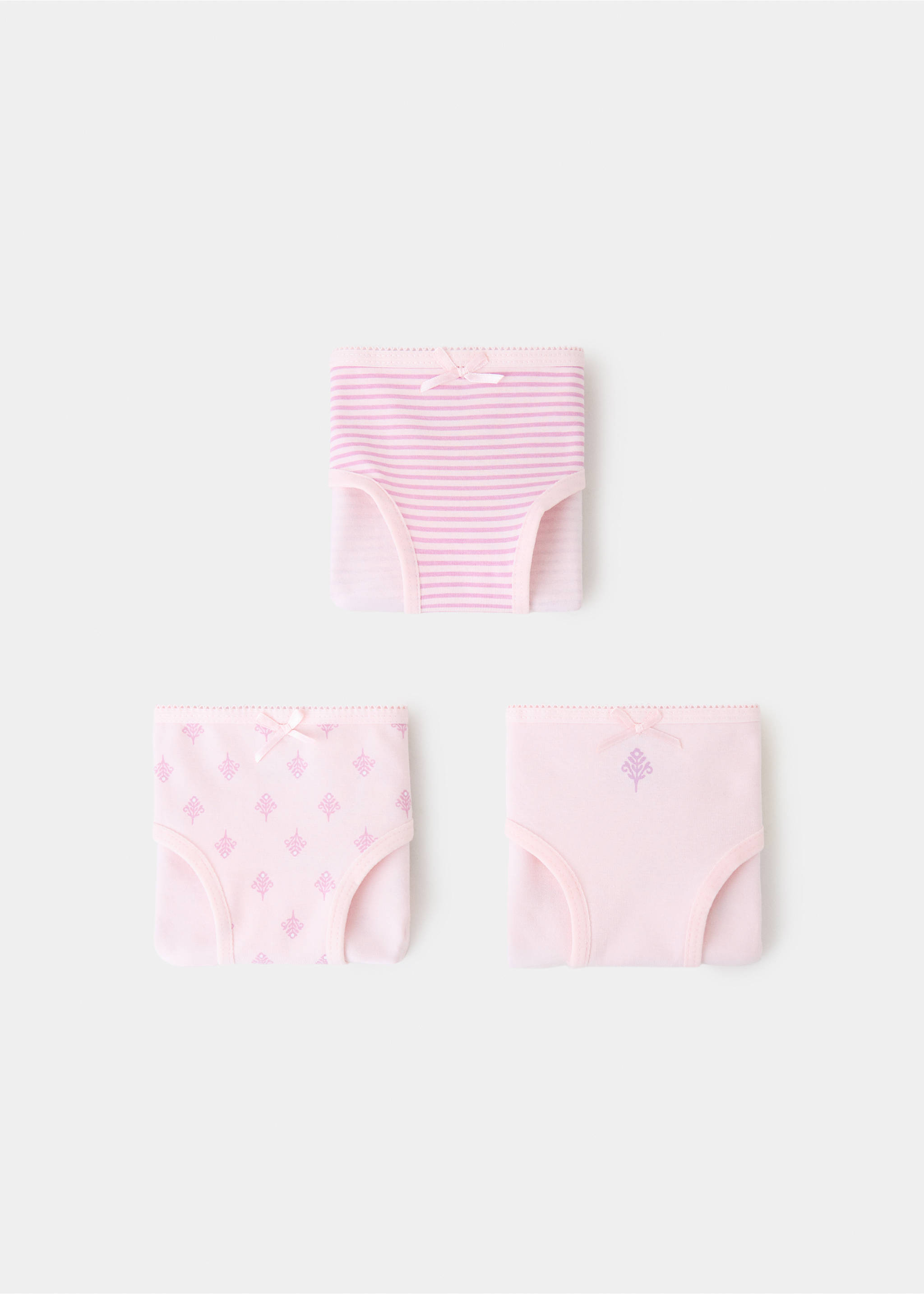 3 pack cotton panties - Details of the article 0, Pink. Ref: 37042913-00.