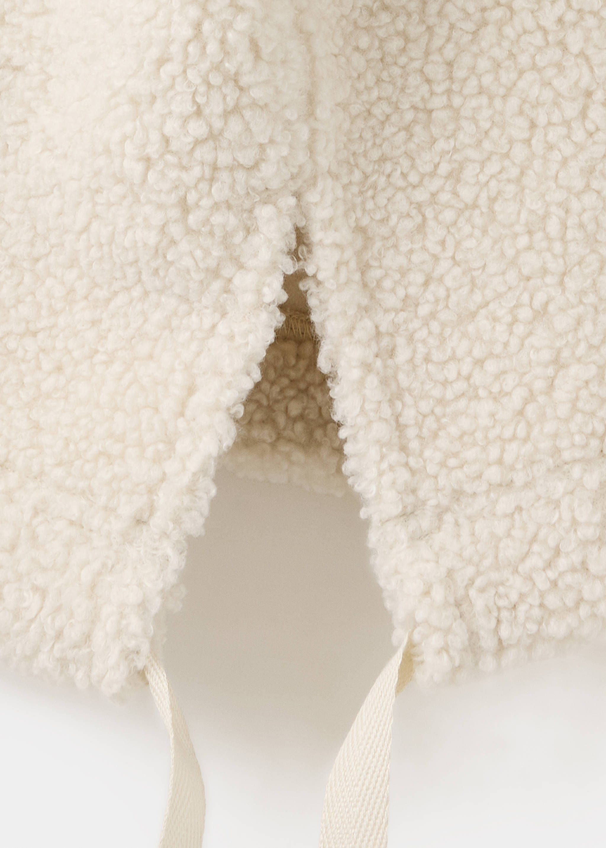 Adjustable low shearling jumper - Details of the article 0