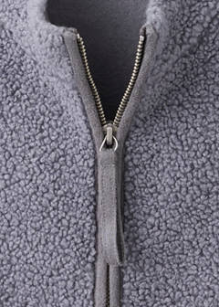 Sherpa zip jacket — Blue 8