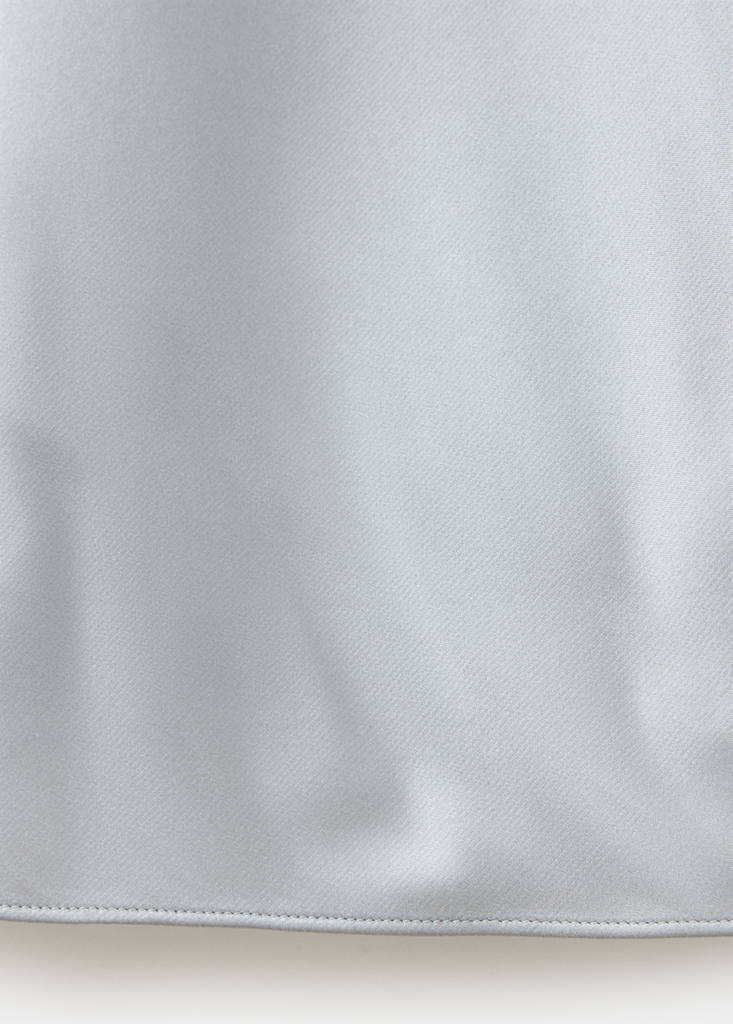 Silk strapless nightgown — Silver