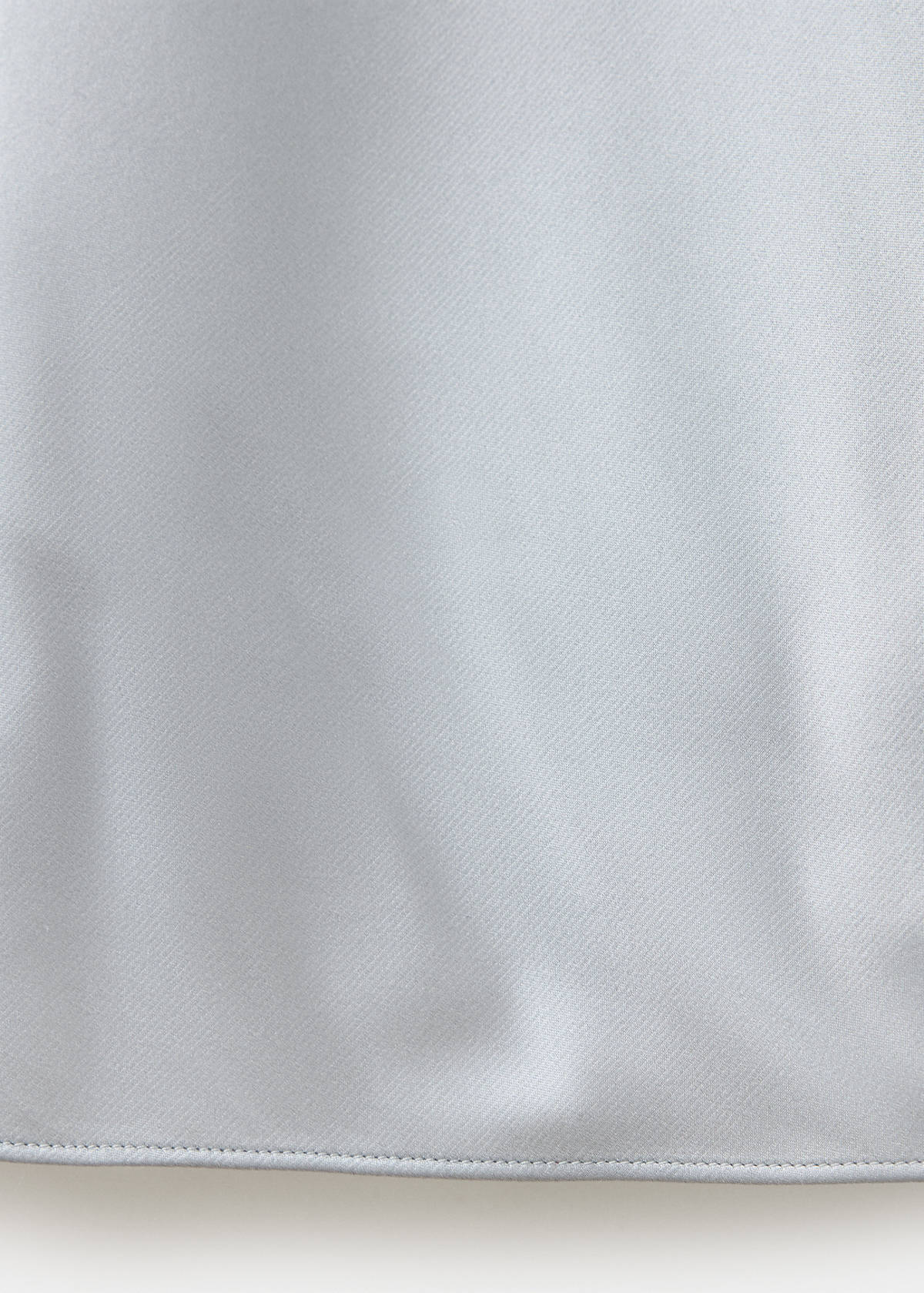 Silk strapless nightgown — Silver