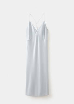 Silk strapless nightgown — Silver 4