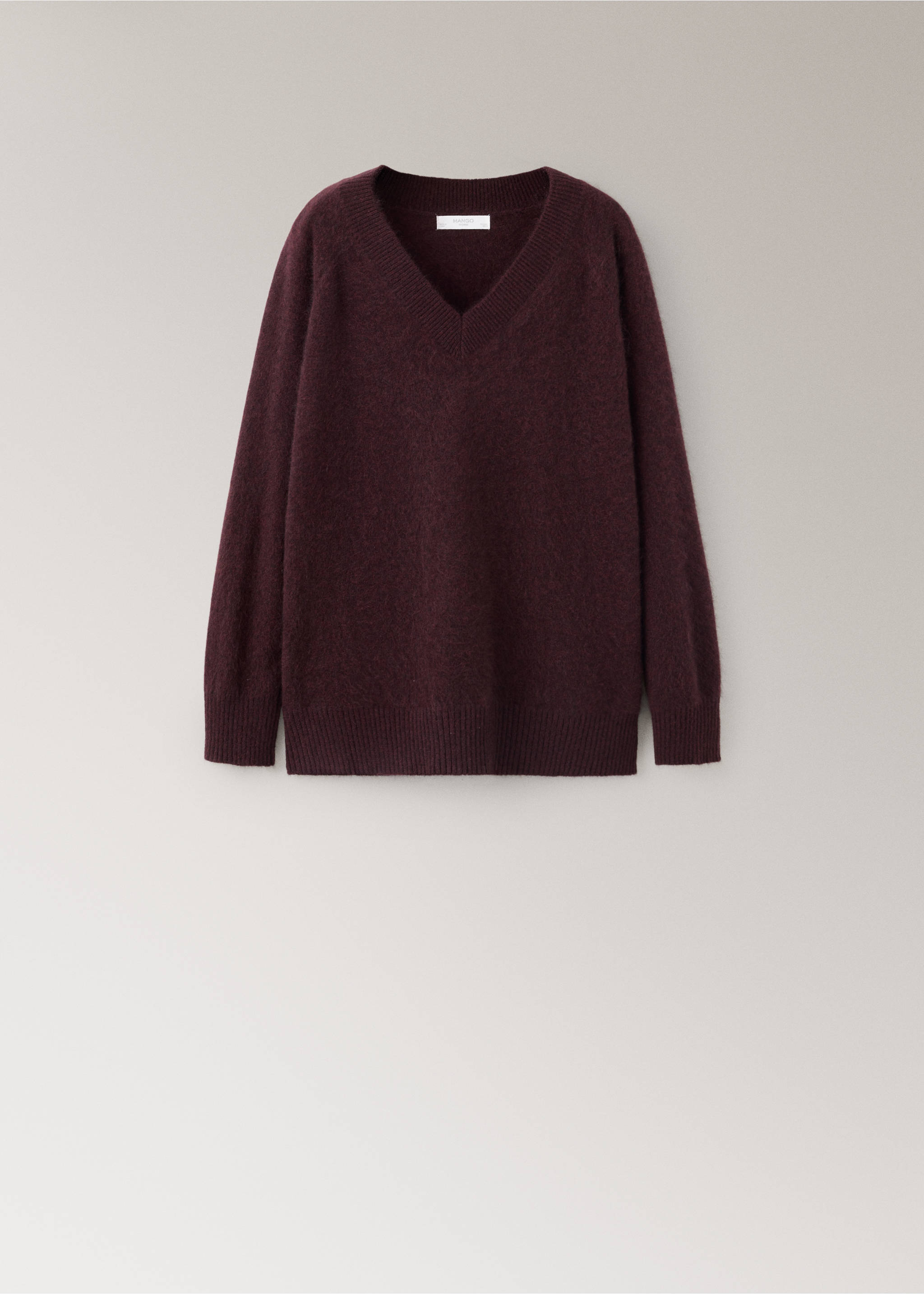 100% cashmere pajama jersey - Article without model, Burgundy. Ref: 37042921-00.