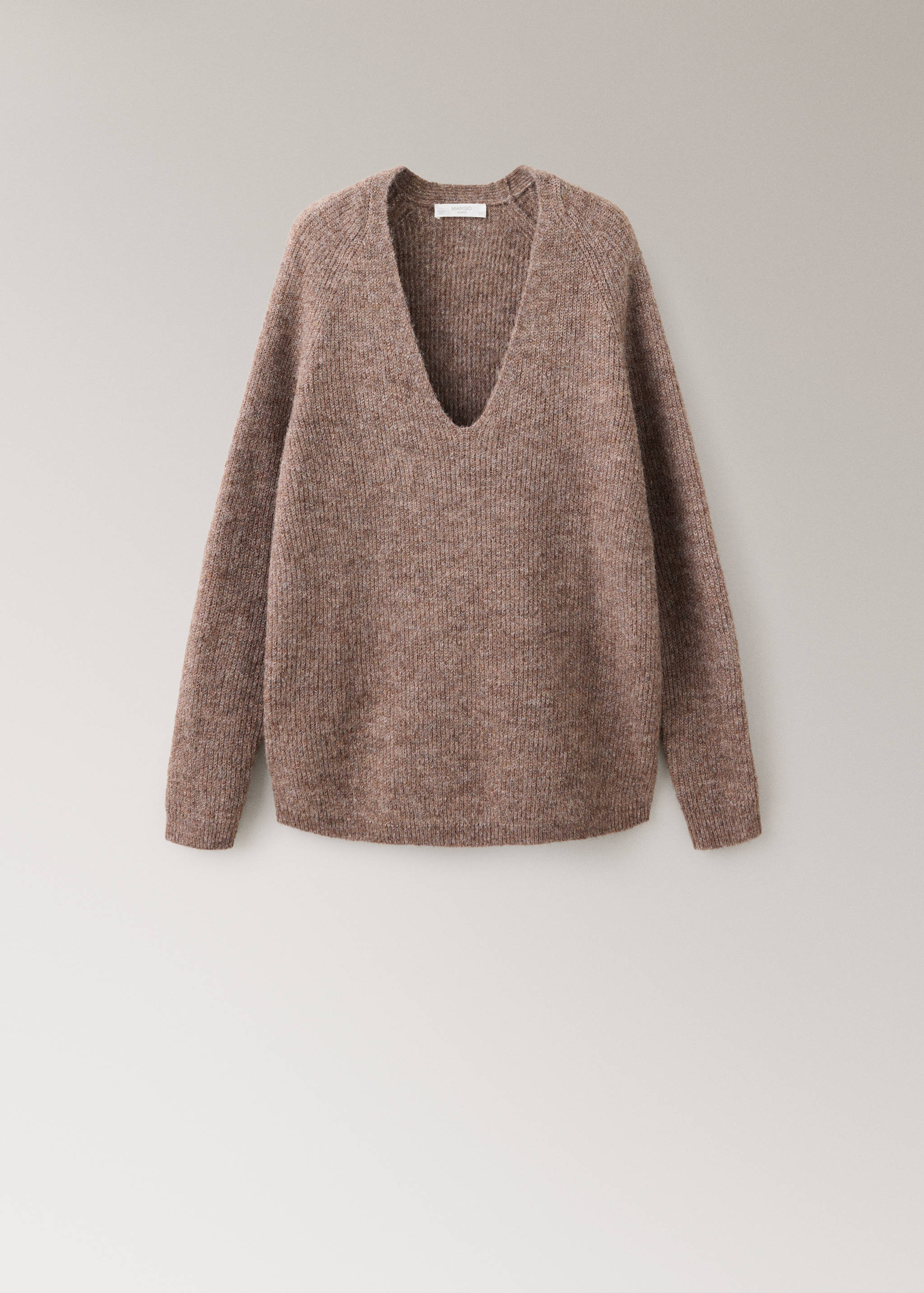 Jersey oversize cuello pico - Artículo sin modelo