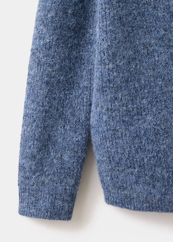 Oversized V-neck sweater — Blue