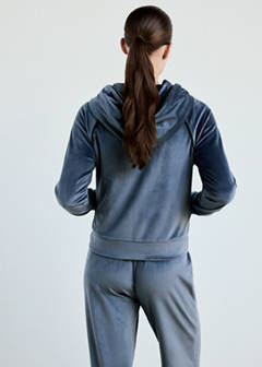 Velour sweatshirt with soft touch — Navy 3