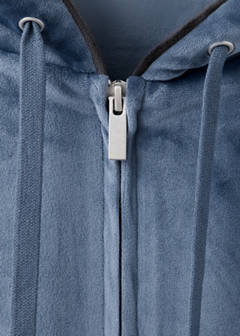 Velour sweatshirt with soft touch — Navy 7