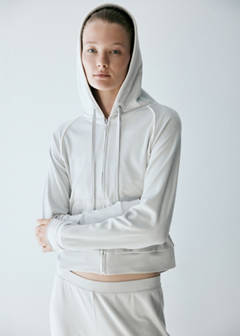 Velour sweatshirt with soft touch — Grey 5