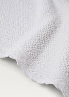 Lace bathroom rug — White 2