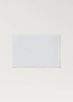 Lace bathroom rug — White 4
