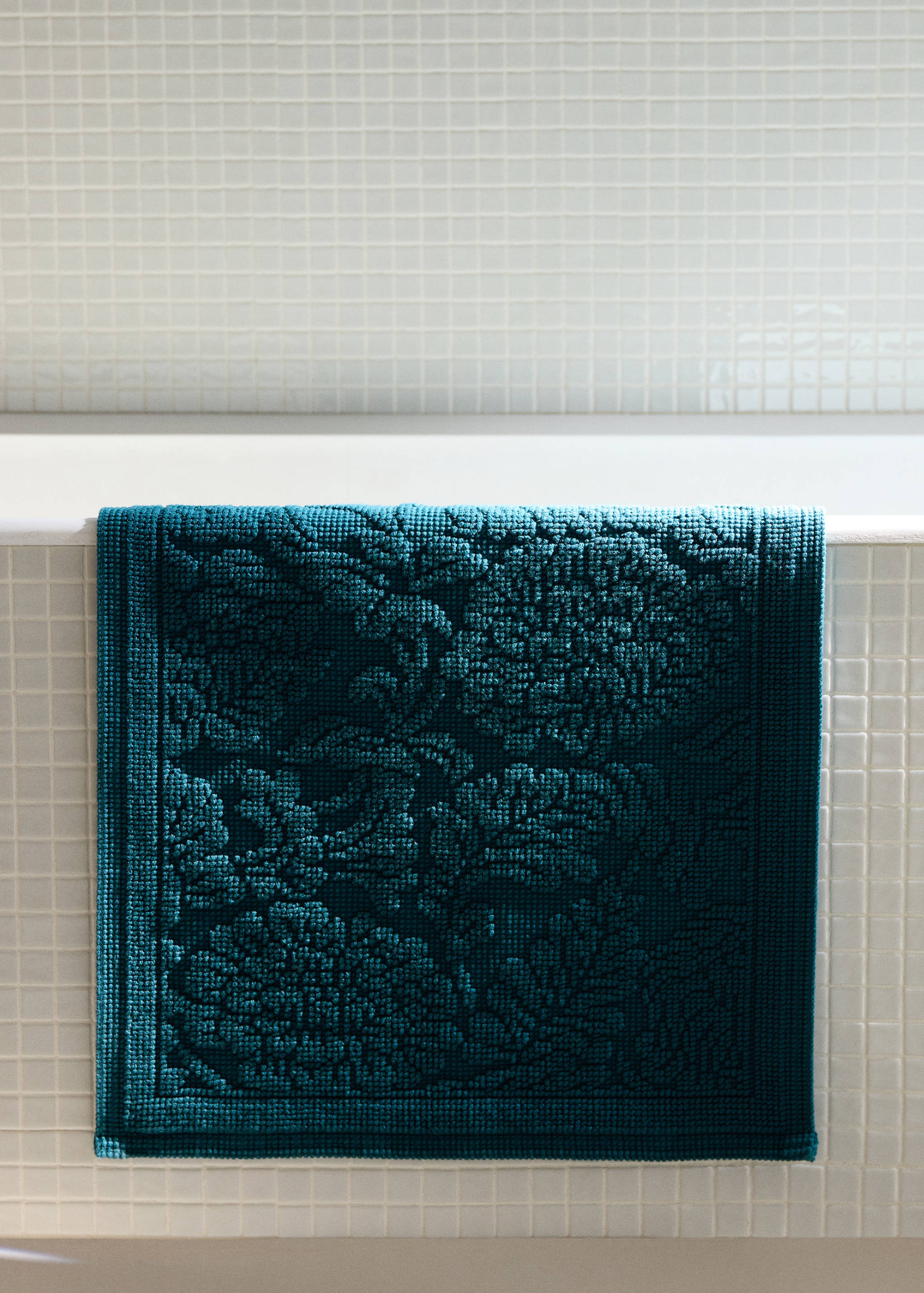 Cotton jacquard bath rug - General plane
