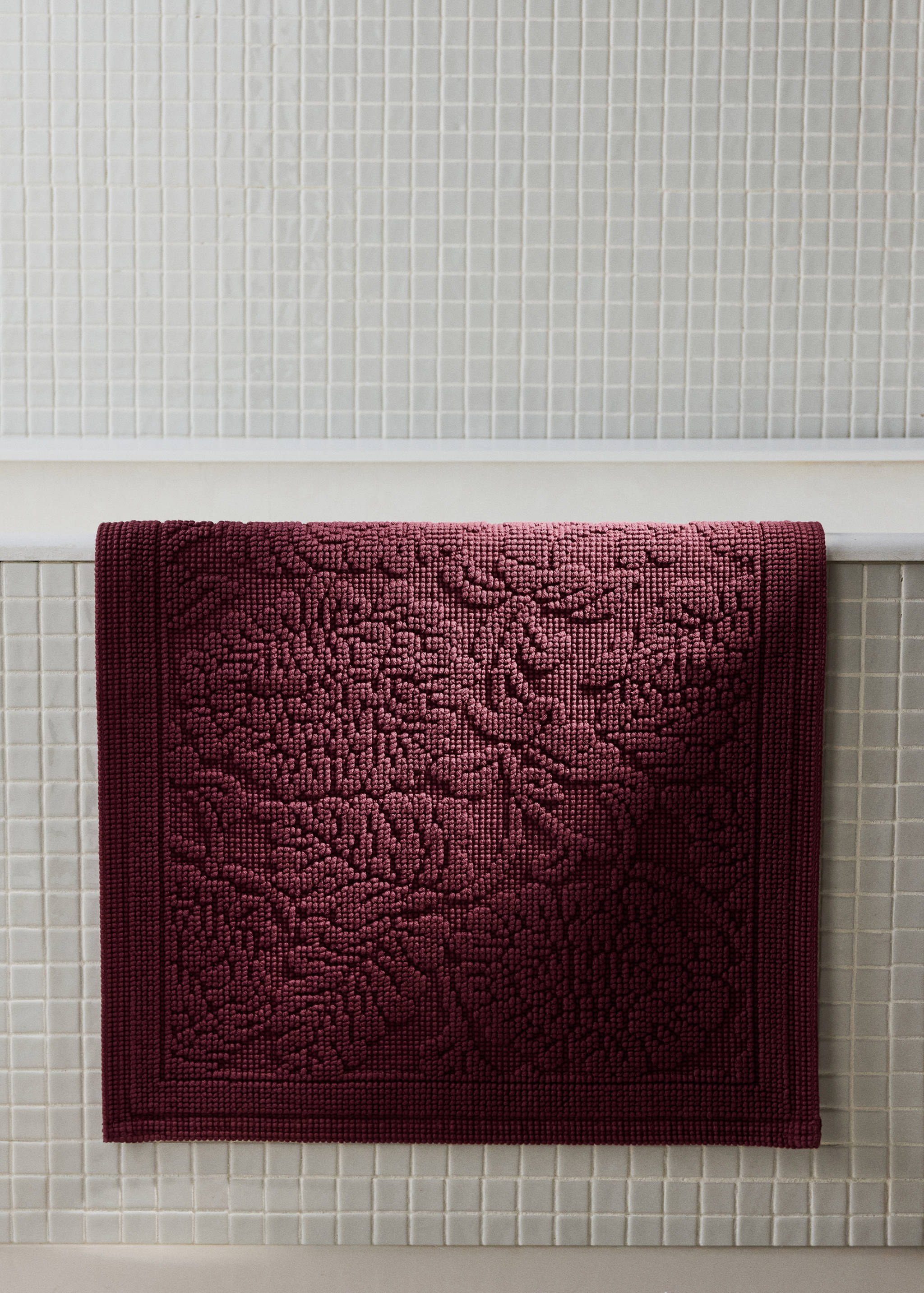 Cotton jacquard bath rug - General plane